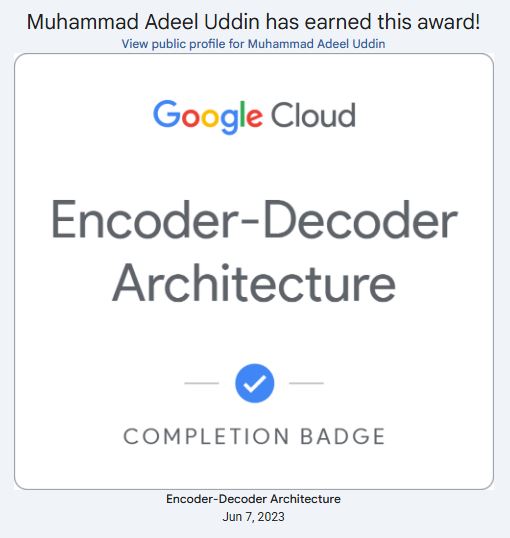 Encoder - Decoder Atchitecture